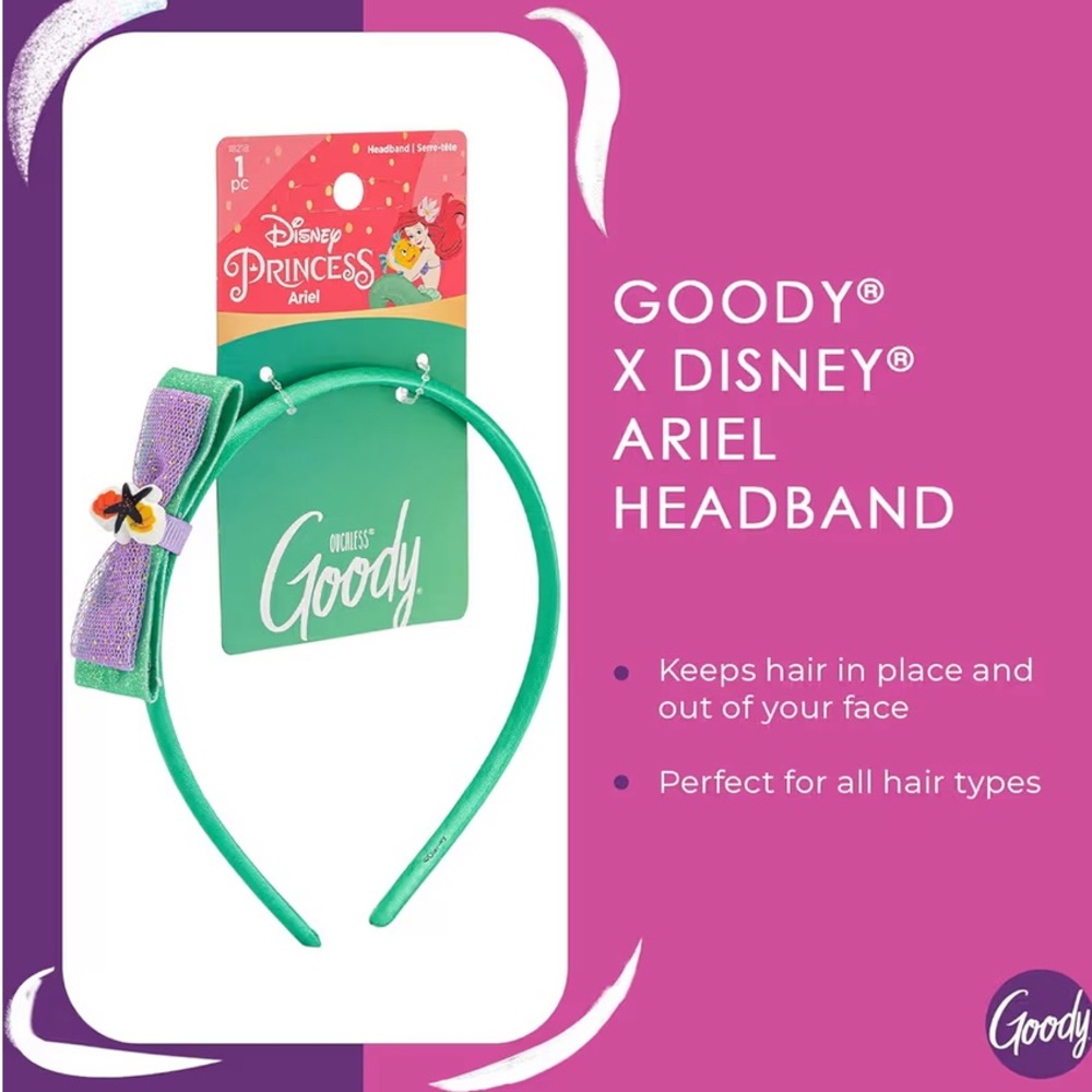 DISNEY - Princess Ariel Ouchless Headband - Picture 2 of 3